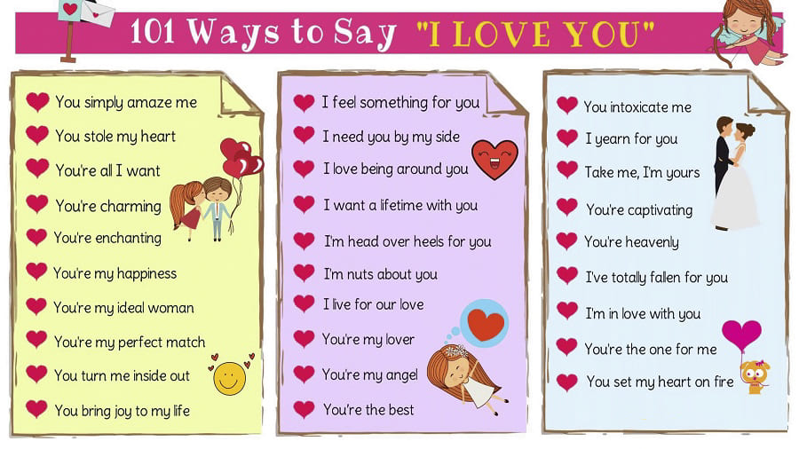 cách nói lời yêu thương 